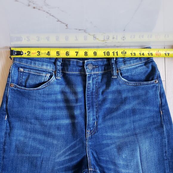 Ralph Lauren Jeans Womens 32x25 Mom High Rise Skinny USA Flag Boho Denim Supply - Picture 10 of 13